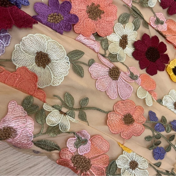 Strapless sweetheart floral dress - Picture 3 of 4